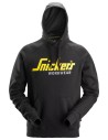Hanorac pentru bărbați, cu logo, 80% bumbac, 20% poliester, Snickers Workwear, 2899, Black