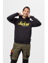 Hanorac pentru bărbați, cu logo, 80% bumbac, 20% poliester, Snickers Workwear, 2899, Black