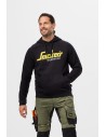 Hanorac pentru bărbați, cu logo, 80% bumbac, 20% poliester, Snickers Workwear, 2899, Black