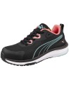 Pantofi de protecție de damă, antiderapanți, Puma Celerity Knit Blue/Coral S1PS, ESD, FO, HRO, SR
