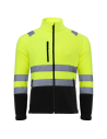 Jachetă din fleece reflectorizantă, galben neon, Prisma HV Yellow
