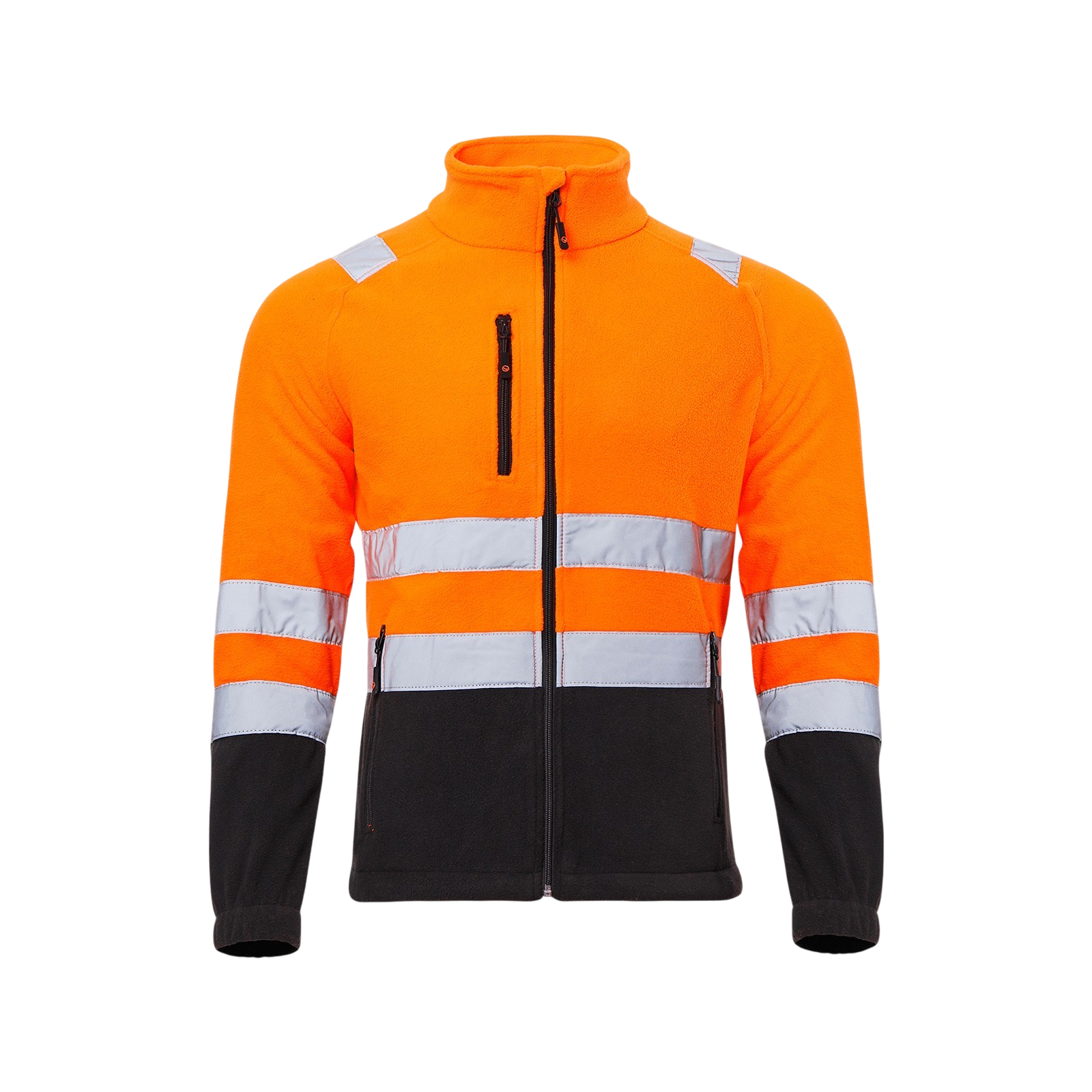 Jachetă din fleece reflectorizantă, portocaliu neon, Prisma HV Orange