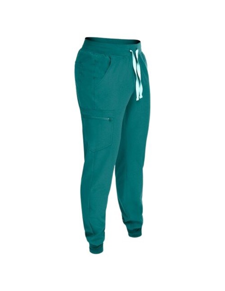 Pantaloni medicali flexibili, Nobby Verde-albastrui