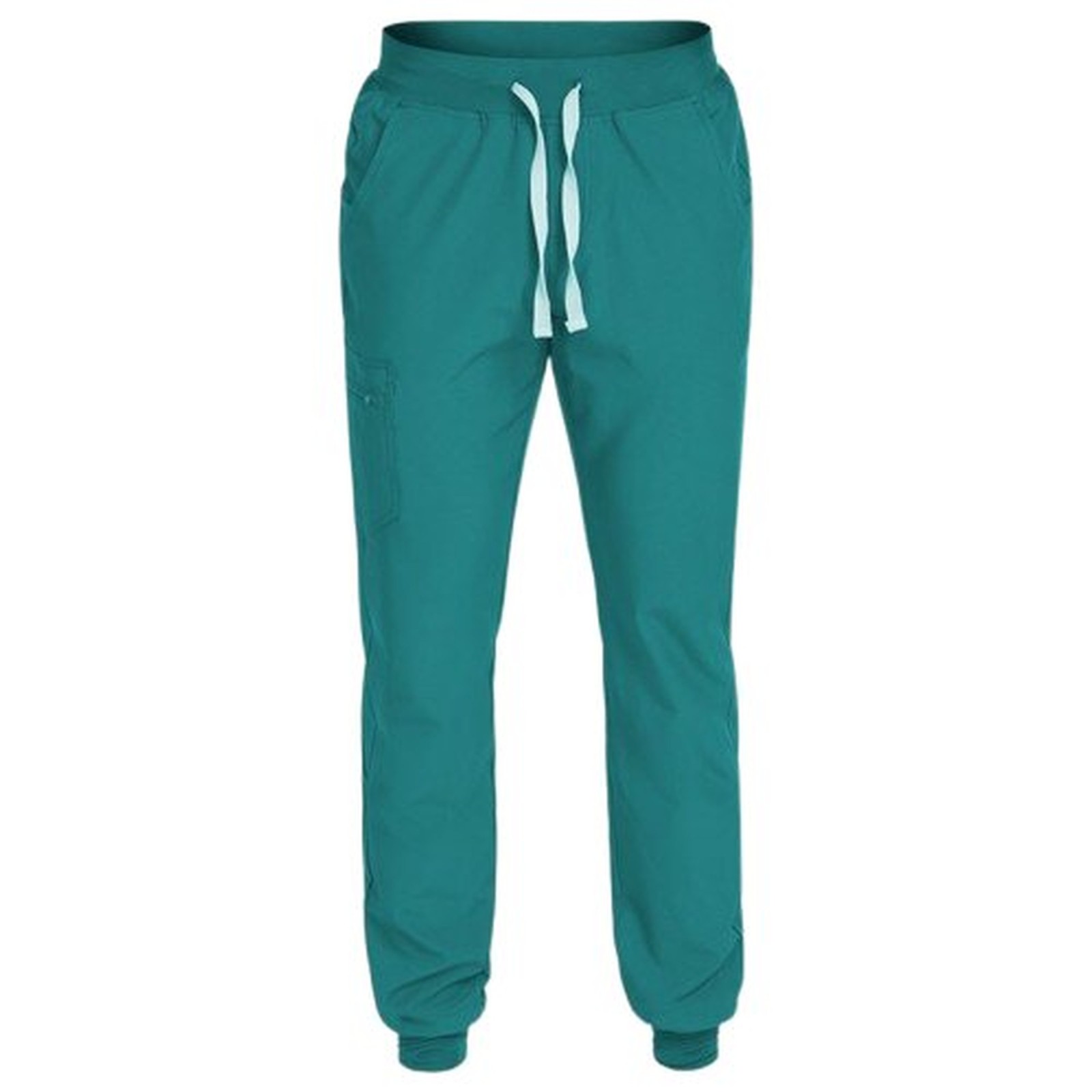 Pantaloni medicali flexibili, unisex, Nobby Teal, 94% poliester + 6% spandex, verde-albăstrui