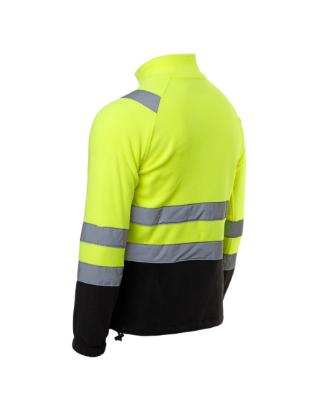 Jachetă din fleece reflectorizantă, galben neon, Prisma HV Yellow