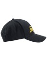 Șapcă reglabilă unisex, 100% bumbac, cu logo, Snickers Workwear, 9041, Black/Yellow