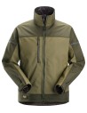 Jachetă softshell stretch, pentru bărbați, Snickers Workwear, AllroundWork, 1216, Khaki Green/Dark Khaki Green