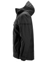 Jachetă softshell stretch, cu glugă, pentru bărbați, Snickers Workwear, AllroundWork, 1226, Black/Black