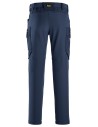 Pantaloni de lucru, 4-way stretch, fără buzunare pt genunchiere, Snickers Workwear, FlexiWork, 6873, Navy/Navy