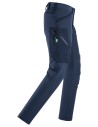 Pantaloni de lucru, 4-way stretch, fără buzunare pt genunchiere, Snickers Workwear, FlexiWork, 6873, Navy/Navy
