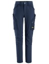 Pantaloni de lucru de damă, 4-way stretch, fără buzunare pt genunchiere, Snickers Workwear, FlexiWork, 6877, Navy/Navy
