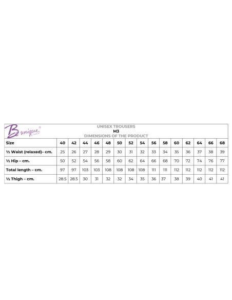 Pantaloni medicali unisex, albi, din bumbac & poliester, M3, 120 g/mp