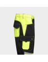 Pantaloni de lucru softshell reflectorizanți, din bumbac și poliester, Prisma 2.0 HV YELLOW/BLACK