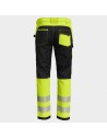 Pantaloni de lucru softshell reflectorizanți, din bumbac și poliester, Prisma 2.0 HV YELLOW/BLACK