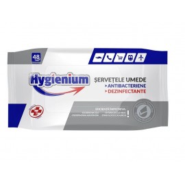 Șervețele umede antibacteriene & dezinfectante Hygienium - set 48 buc