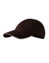Șapcă reglabilă unisex, 100% bumbac, 340 g/mp, Sandwich 6P