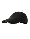 Șapcă reglabilă unisex, 100% bumbac, 340 g/mp, Sandwich 6P