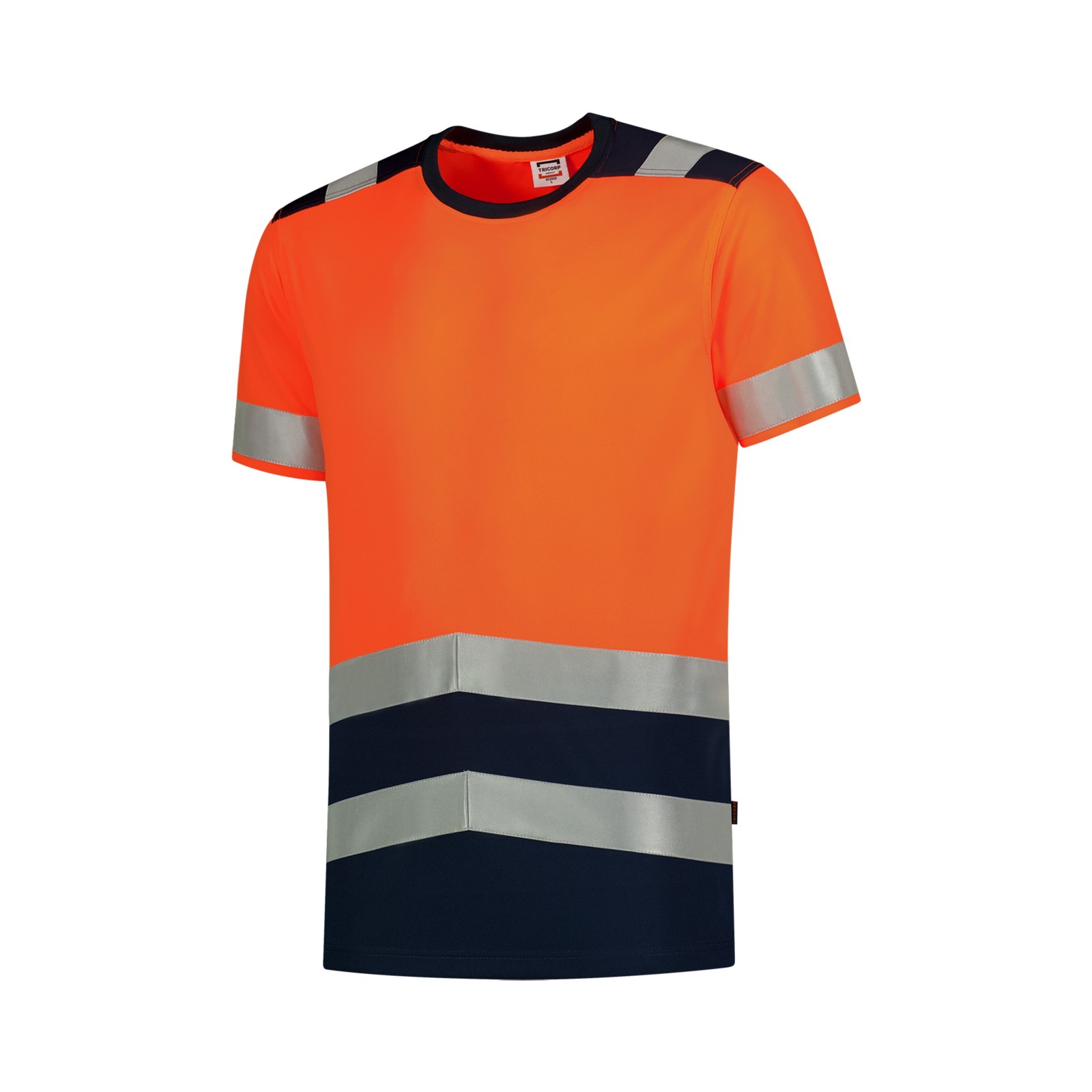 Tricou reflectorizant unisex, poliester 100%, 180 g/mp, Bicolor