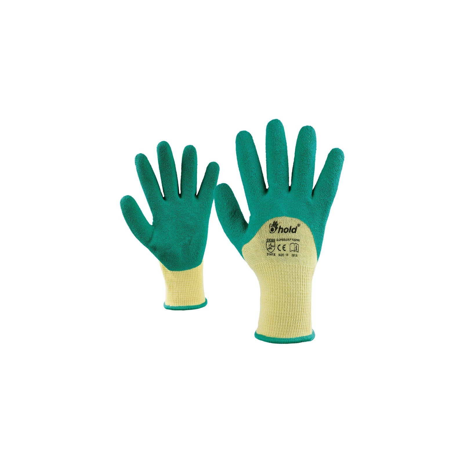 Mănuși de lucru imersate cu latex, manșetă elastică,Supergrip