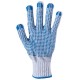 Mănuși de protecție din bumbac / poliester, aplicații din PVC, Plover
