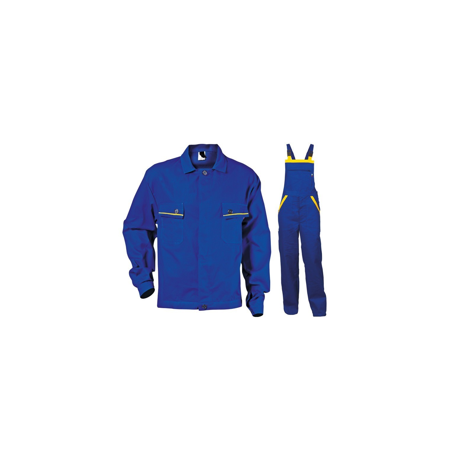 Costum de vară din bumbac, jachetă și pantaloni cu pieptar, L2