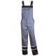 Pantaloni cu pieptar de vară, detalii reflectorizante, 240 g/mp, Collins Grey