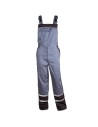 Pantaloni cu pieptar de vară, detalii reflectorizante, 240 g/mp, Collins Grey