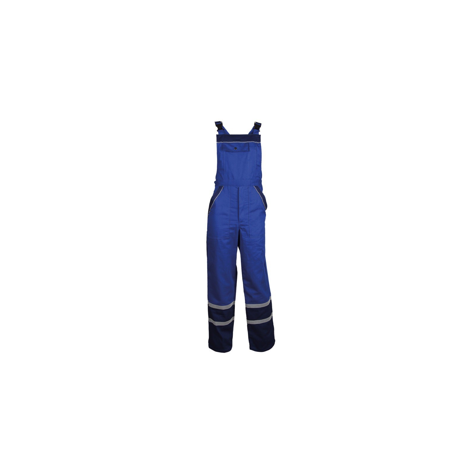 Pantaloni cu pieptar de vară, detalii reflectorizante, 240 g/mp, Collins Blue