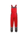 Pantaloni cu pieptar de vară, detalii reflectorizante, 240 g/mp, Collins Red