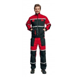 Costum de lucru (jachetă + pantaloni cu pieptar), rezistent la apă și uleiuri, Tayra