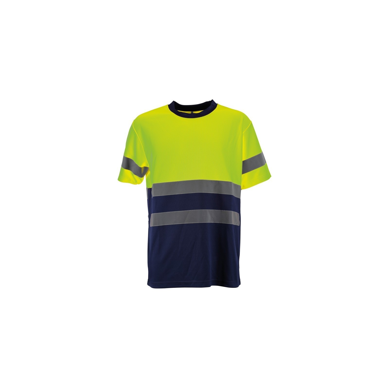 Tricou de înaltă vizibilitate, cu benzi reflectorizante, 100% poliester, Glow HV