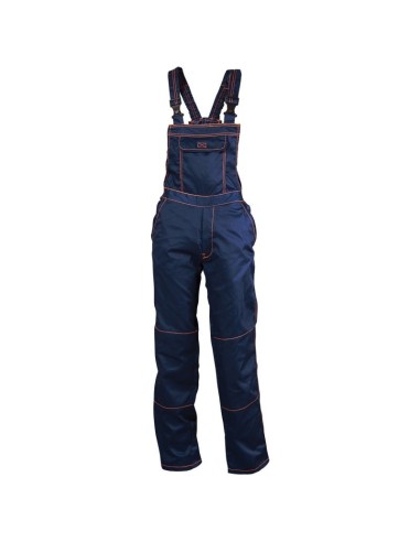 Pantaloni cu pieptar de lucru, din tercot, 195 g/mp, Primo