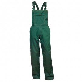 Pantaloni cu pieptar de lucru, pentru vară, din tercot, 195 g/mp, Primo