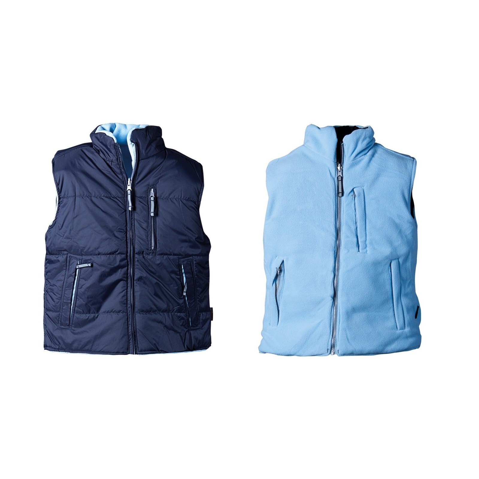 Vestă căptușită de damă, reversibilă, poliester / fleece, Roseville