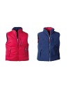 Vestă căptușită de damă, reversibilă, poliester / fleece, Roseville