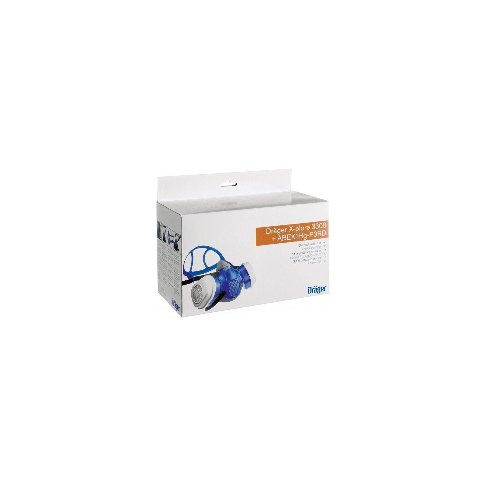 Set de protecție antichimic - Dräger X-plore 3300M + Filtre ABEK1Hg-P3RD