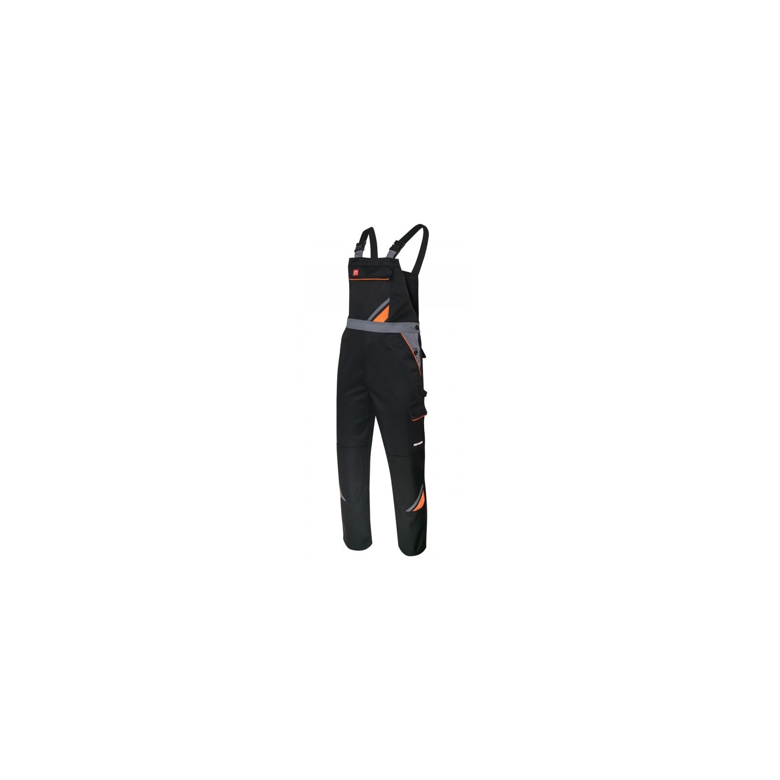 Pantaloni cu pieptar de lucru, rezistenți, 320g/mp, Professional Black
