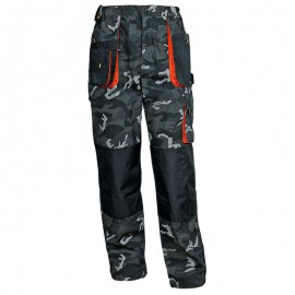 Pantaloni de lucru pentru vară, din tercot, 260 g/mp, Emerton Camouflage Trousers