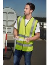 Vestă reflectorizanta unisex, 100% poliester fluorescent, HV Bright