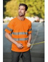 Tricou unisex, cu benzi reflectorizante 3M, 175 g/mp, HV Protect