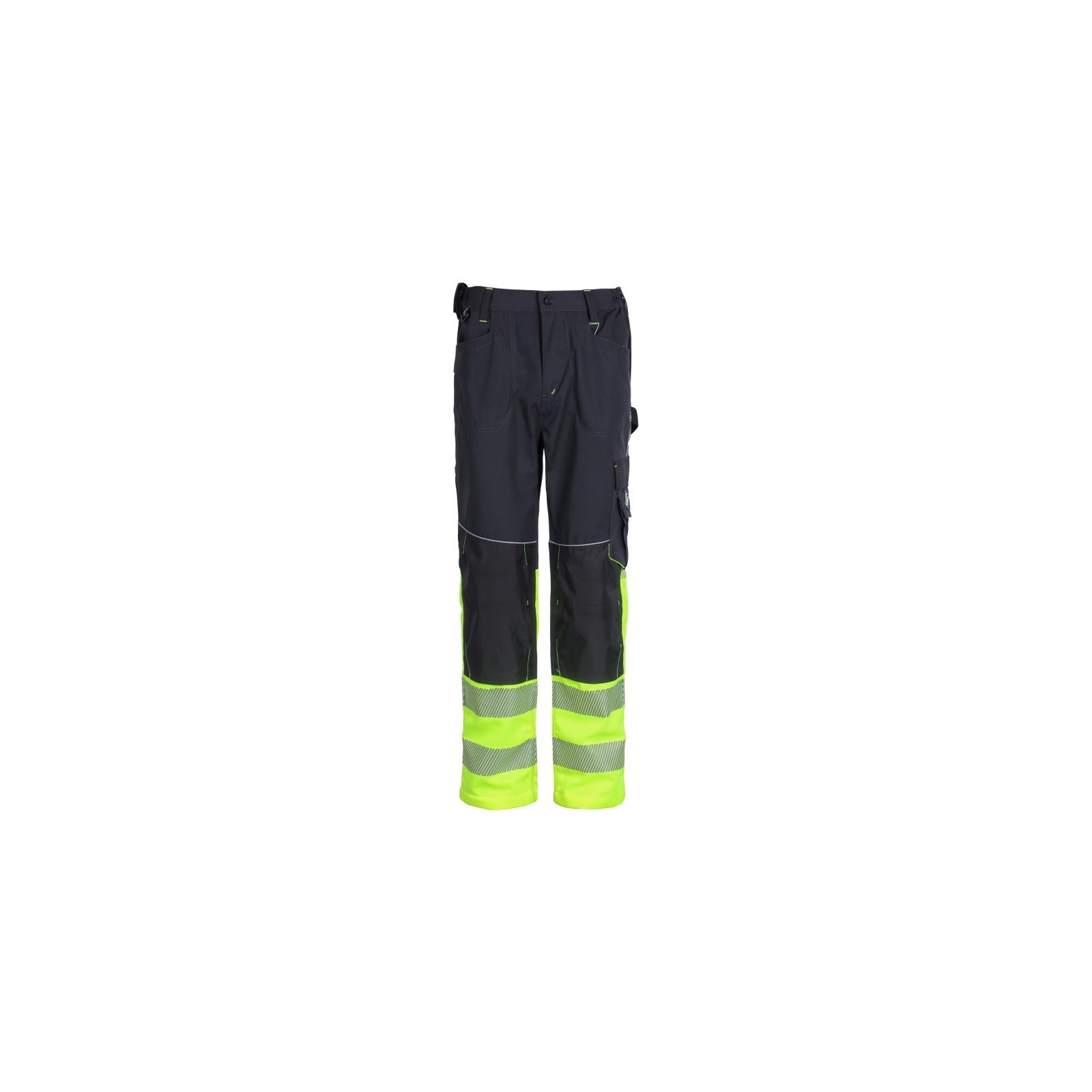 Pantaloni de lucru reflectorizanți, cu buzunare multifuncționale, Prisma Reflex Yellow
