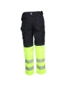 Pantaloni de lucru reflectorizanți, cu buzunare multifuncționale, Prisma Reflex Yellow
