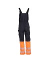 Pantaloni cu pieptar reflectorizanți cu genunchi întăriți, Prisma Reflex Orange