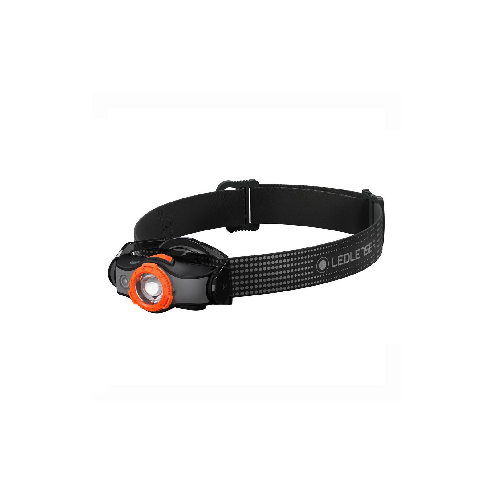 Lanternă frontală Ledlenser MH5 Black/Orange, 400 Lumeni, Acumulator