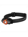 Lanternă frontală Ledlenser MH5 Black/Orange, 400 Lumeni, Acumulator