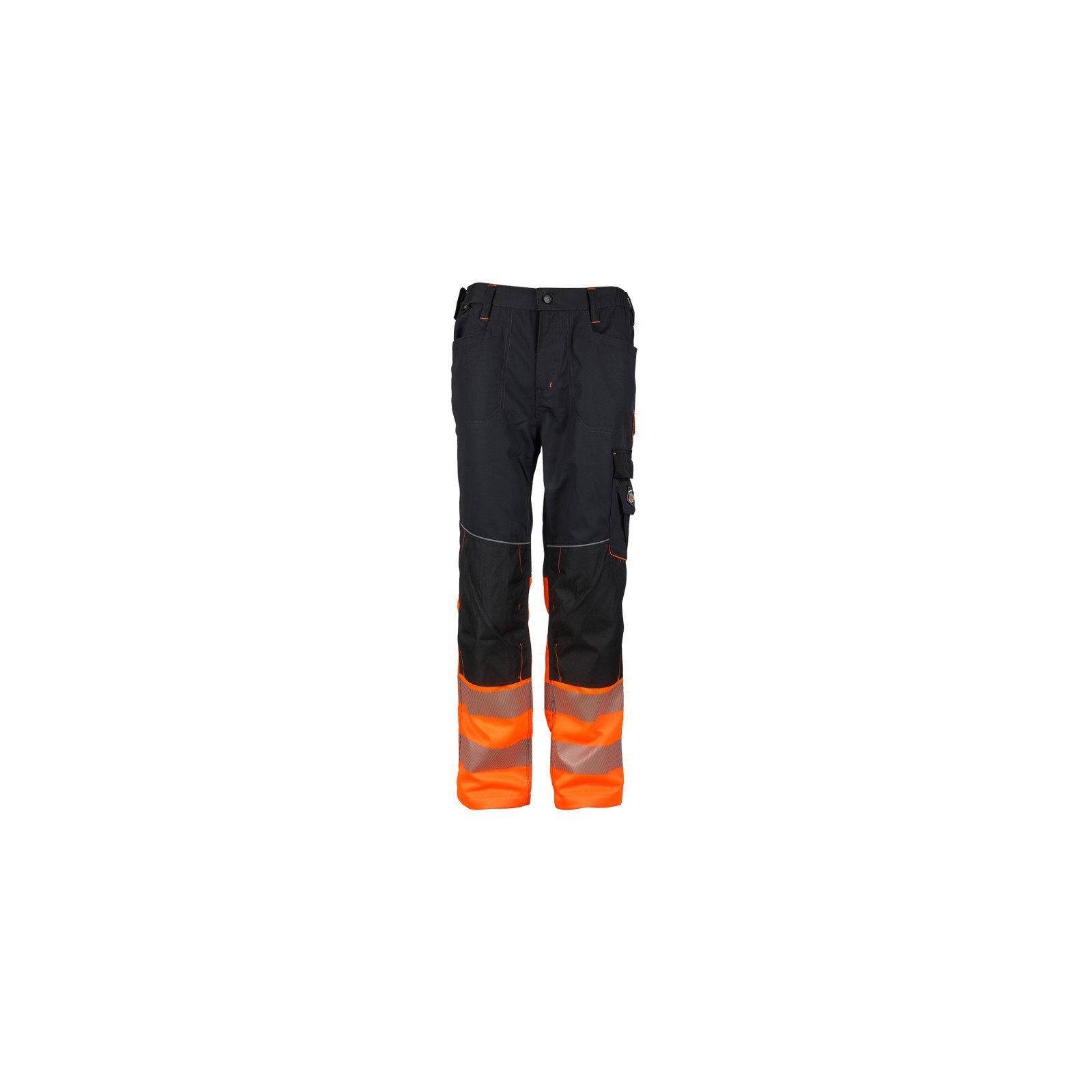 Pantaloni de lucru reflectorizanți, cu buzunare multifuncționale, Prisma Reflex Orange