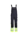 Pantaloni cu pieptar reflectorizanți cu genunchi întăriți, Prisma Reflex Yellow
