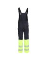 Pantaloni cu pieptar reflectorizanți cu genunchi întăriți, Prisma Reflex Yellow