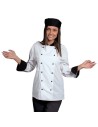 Tunică pentru bucătari, mânecă lungă, unisex, Napoli White/Black