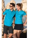 Tricou polo de damă Urban, 65% bumbac & 35% poliester, 200 g/mp - alb
